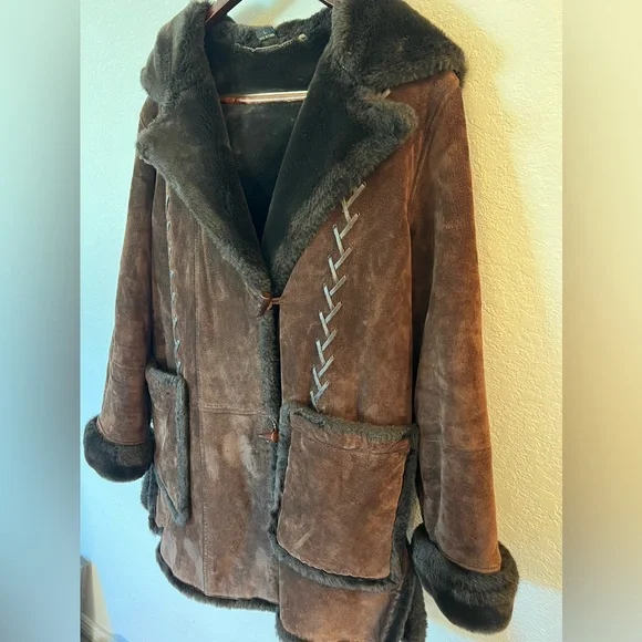 Vintage Fleet Street Leather Mid-Length Coat - Picture 10 of 12